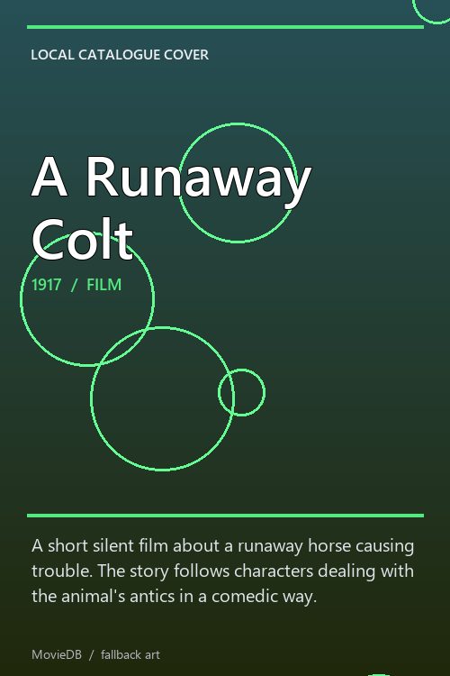 A Runaway Colt poster