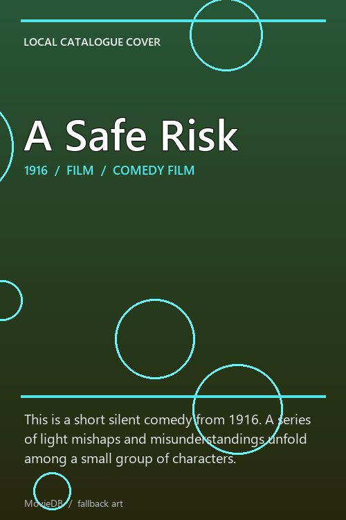 A Safe Risk poster