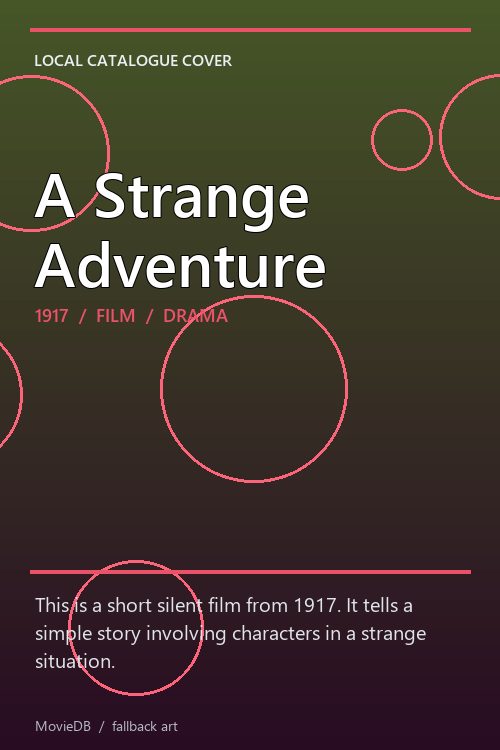 A Strange Adventure poster
