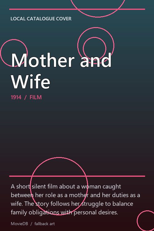 Mother and Wife poster