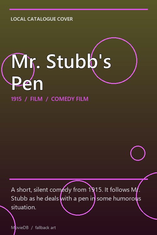 Mr. Stubb's Pen poster