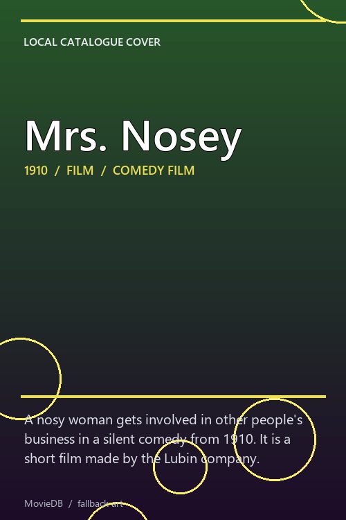 Mrs. Nosey poster