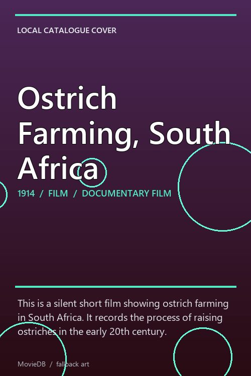 Ostrich Farming, South Africa poster