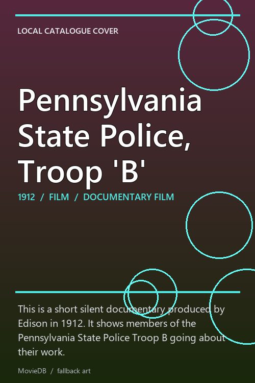 Pennsylvania State Police, Troop 'B' poster