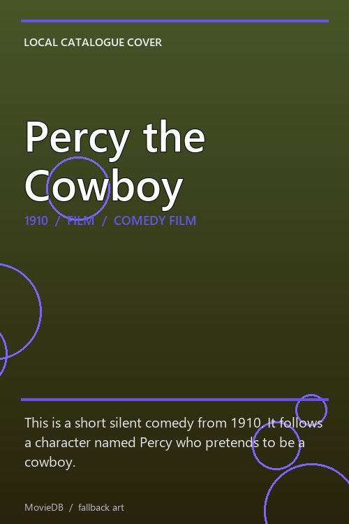 Percy the Cowboy poster