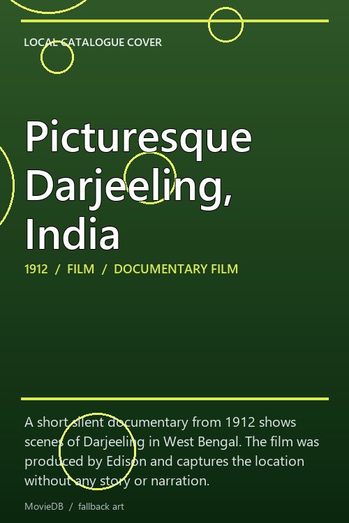 Picturesque Darjeeling, India poster