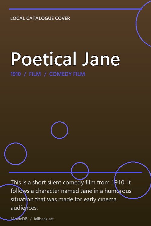 Poetical Jane poster