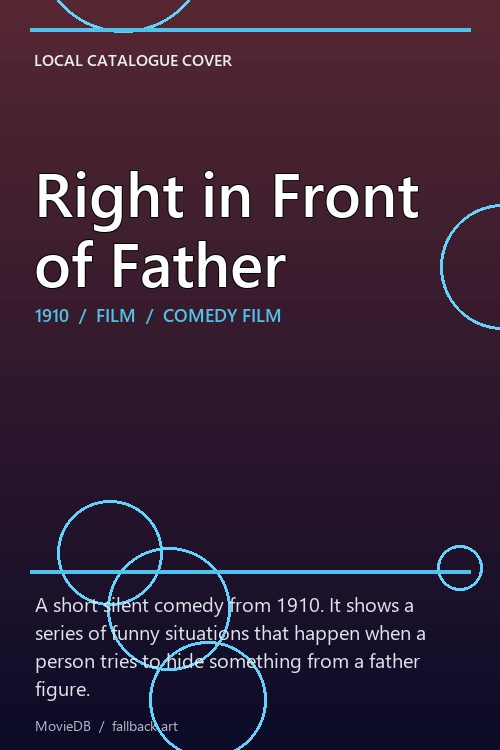 Right in Front of Father poster
