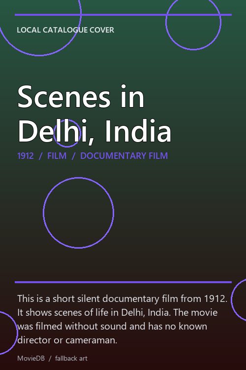 Scenes in Delhi, India poster