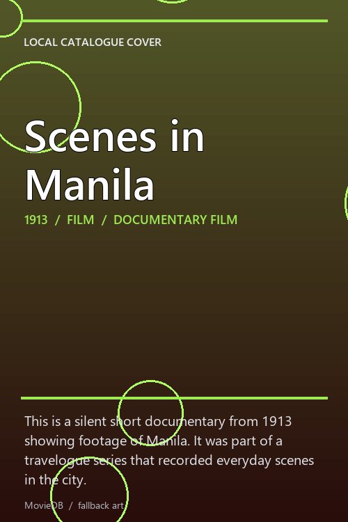 Scenes in Manila poster