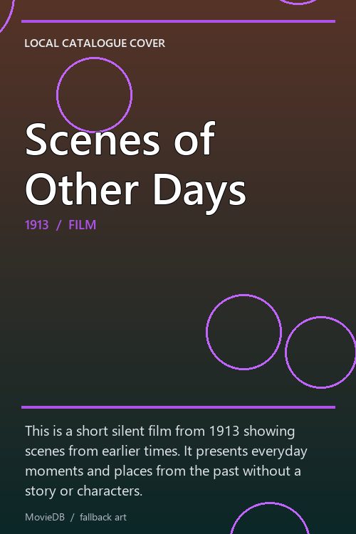 Scenes of Other Days poster