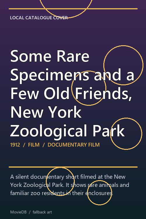 Some Rare Specimens and a Few Old Friends, New York Zoological Park poster