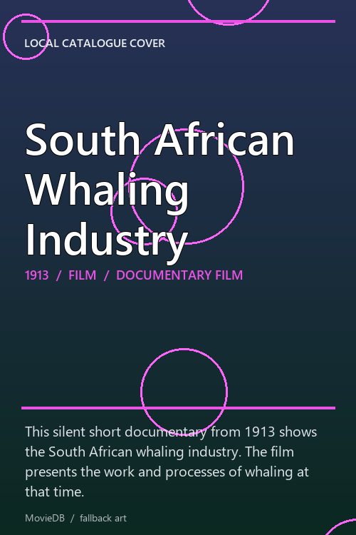 South African Whaling Industry poster