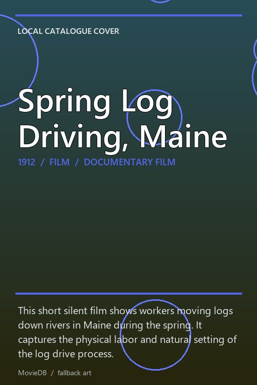 Spring Log Driving, Maine poster