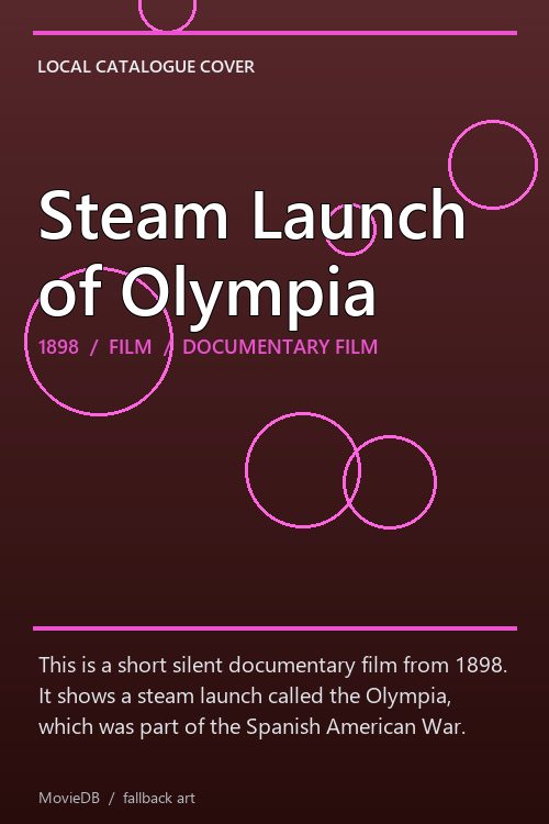 Steam Launch of Olympia poster