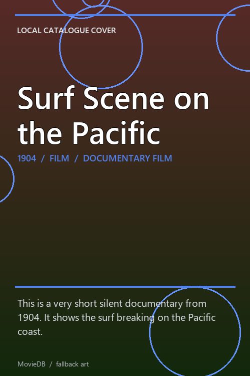Surf Scene on the Pacific poster