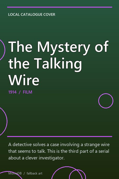 The Mystery of the Talking Wire poster