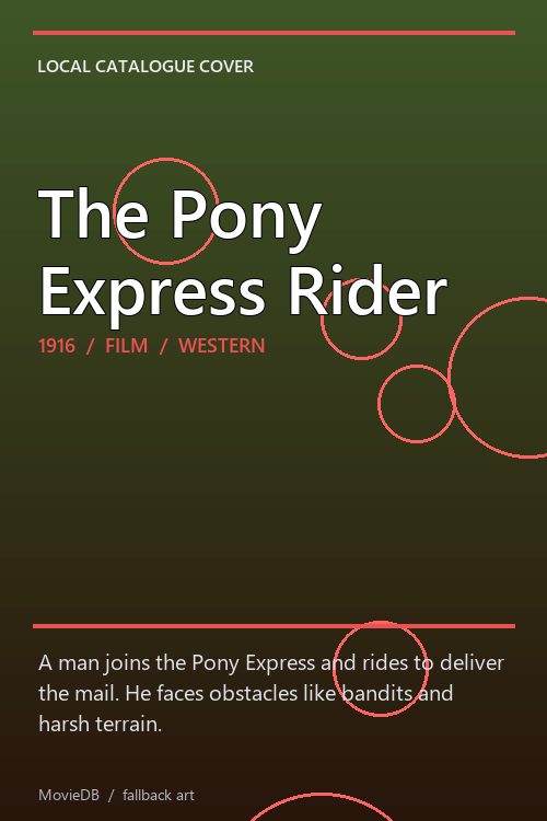The Pony Express Rider poster