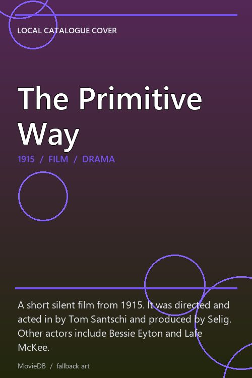 The Primitive Way poster