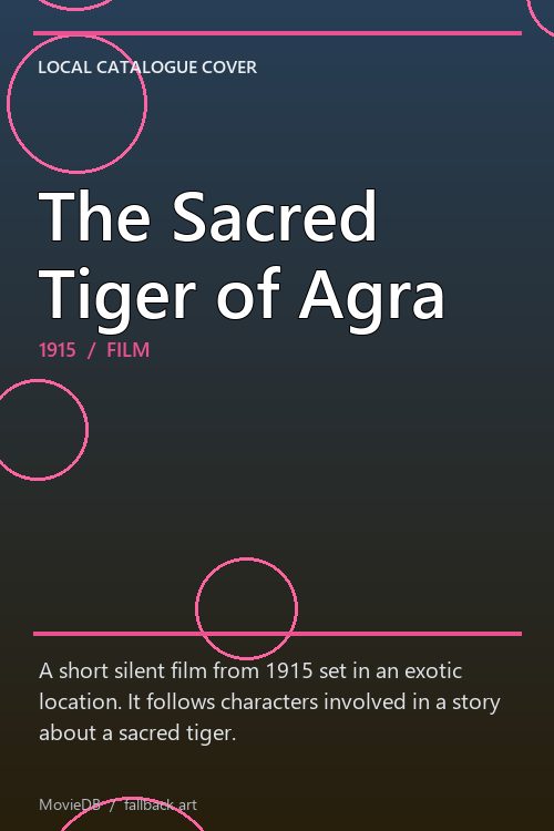 The Sacred Tiger of Agra poster