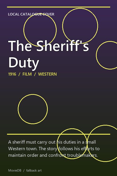 The Sheriff's Duty poster