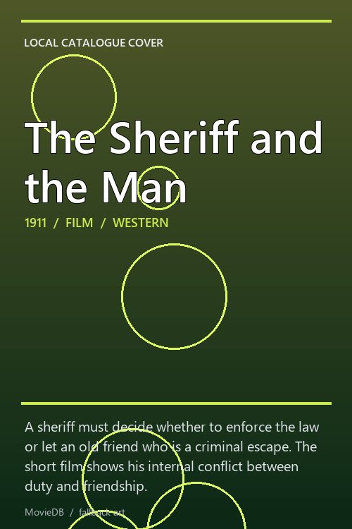 The Sheriff and the Man poster