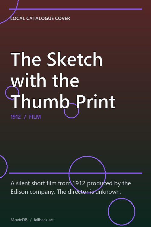 The Sketch with the Thumb Print poster