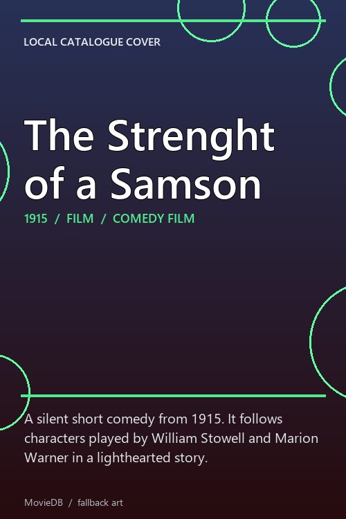 The Strenght of a Samson poster
