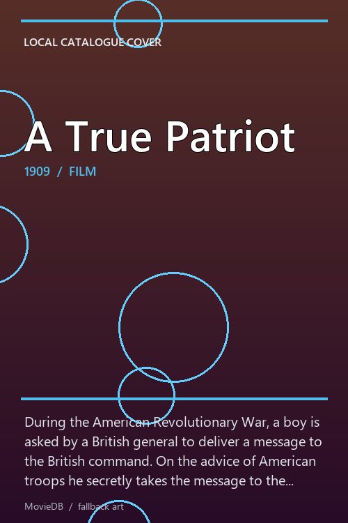 A True Patriot poster