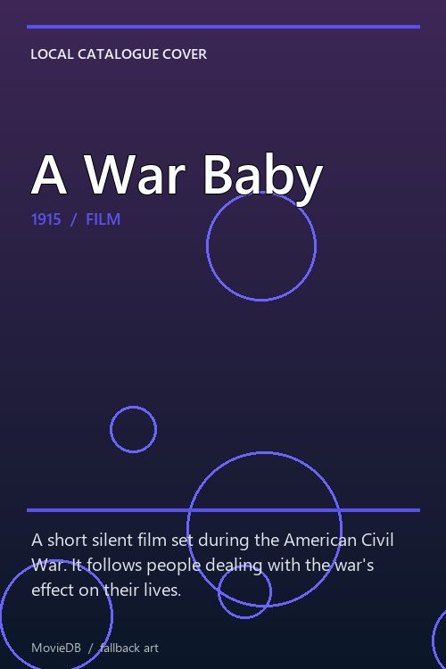 A War Baby poster