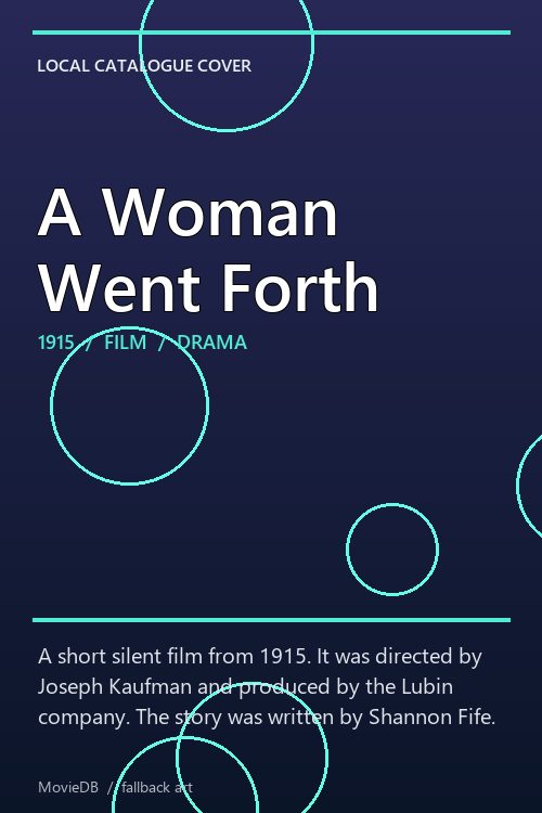 A Woman Went Forth poster