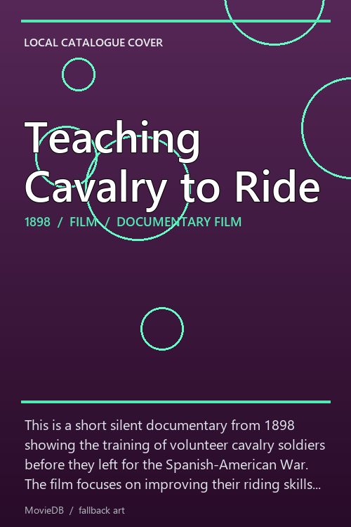 Teaching Cavalry to Ride poster