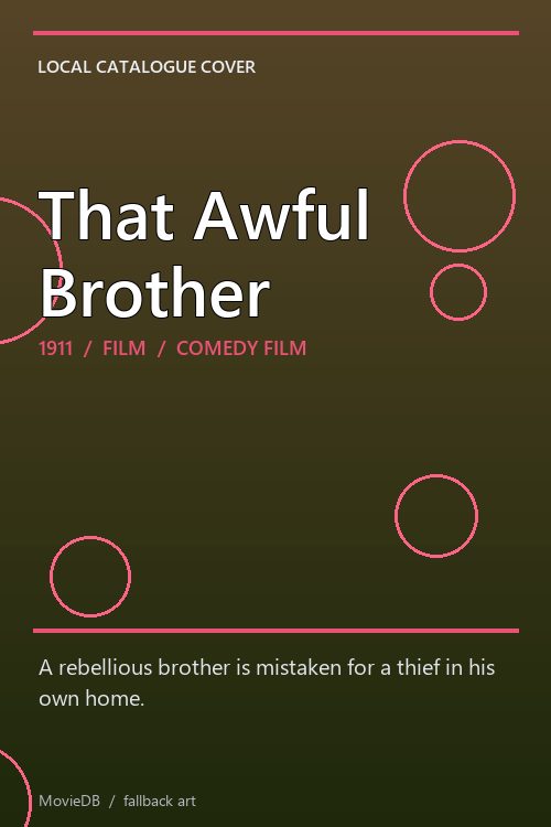 That Awful Brother poster
