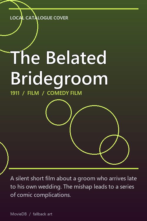 The Belated Bridegroom poster