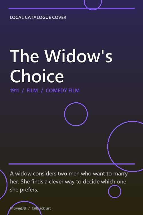 The Widow's Choice poster