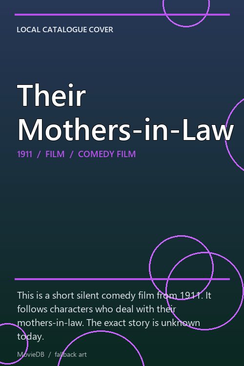 Their Mothers-in-Law poster