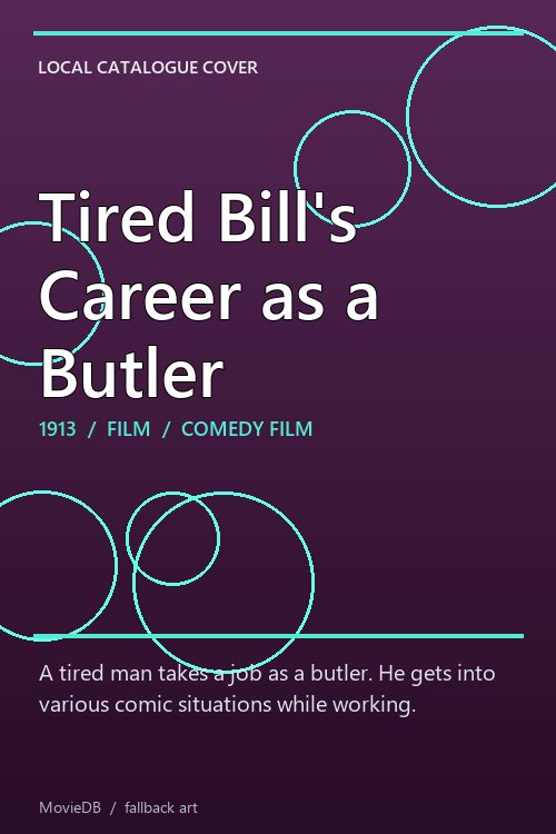Tired Bill's Career as a Butler poster