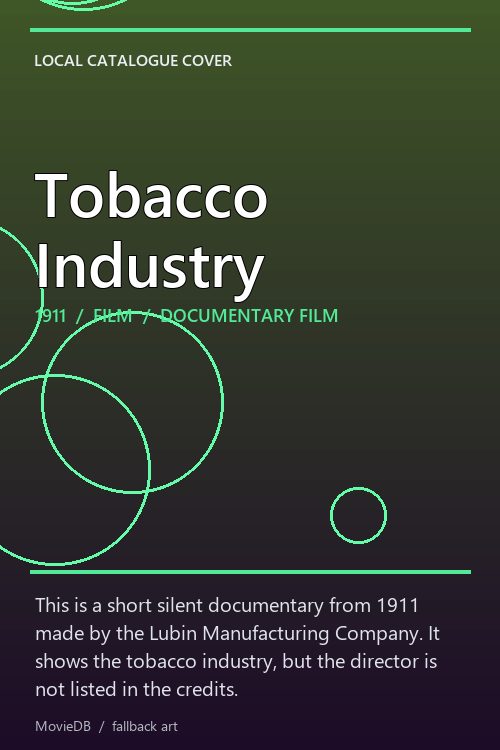 Tobacco Industry poster
