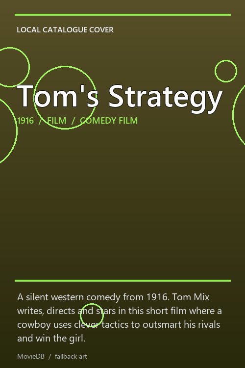 Tom's Strategy poster