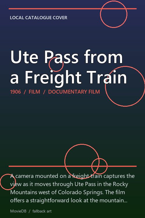 Ute Pass from a Freight Train poster
