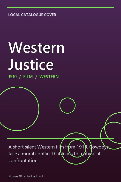 Western Justice poster
