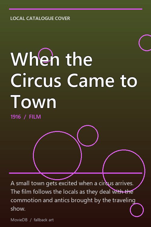 When the Circus Came to Town poster