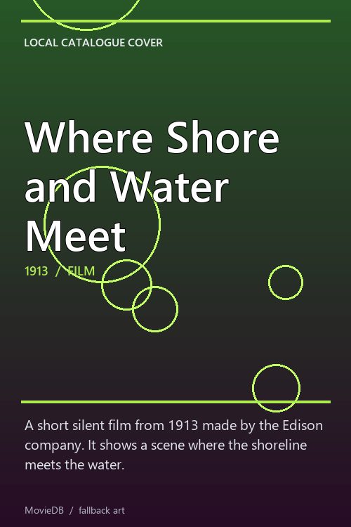 Where Shore and Water Meet poster
