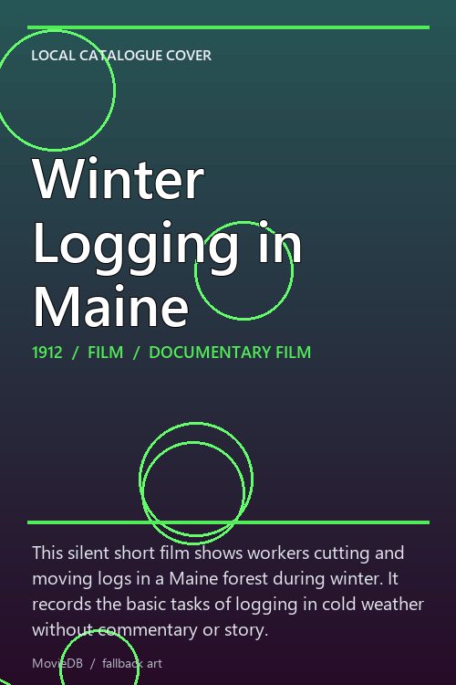 Winter Logging in Maine poster