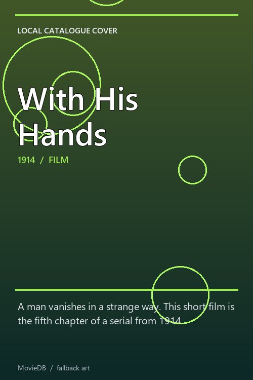With His Hands poster