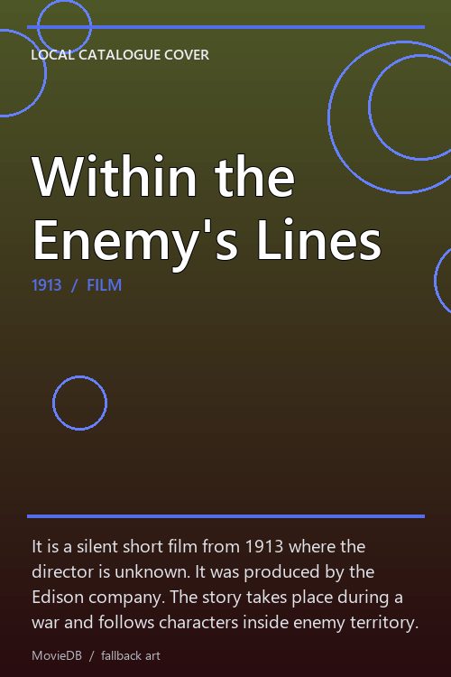 Within the Enemy's Lines poster