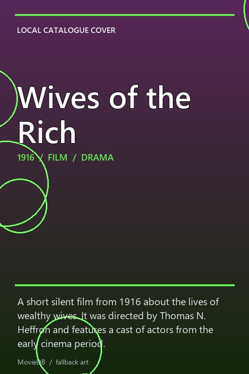 Wives of the Rich poster