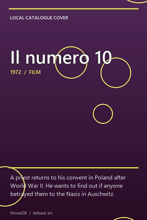 Il numero 10 poster