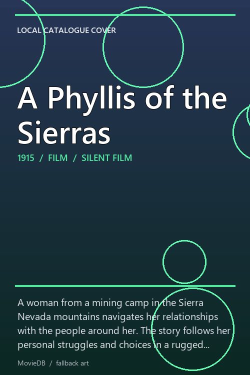 A Phyllis of the Sierras poster