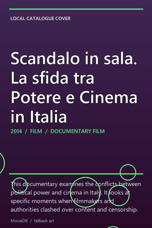 Scandalo in sala. La sfida tra Potere e Cinema in Italia poster